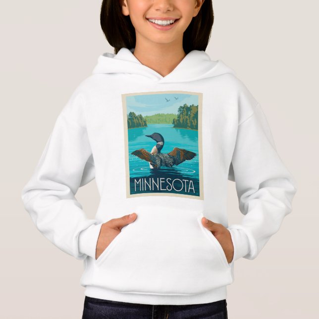 Minnesota | Loon Hoodie (Vorderseite)
