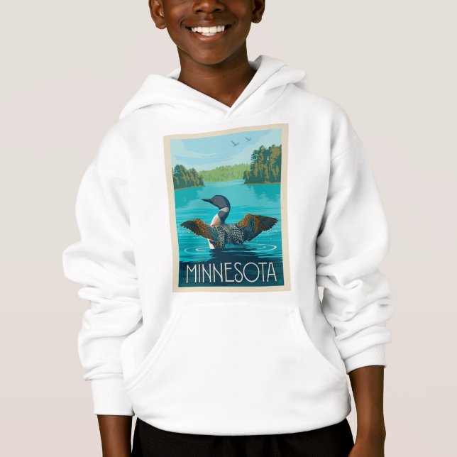 Minnesota | Loon Hoodie (Vorderseite)