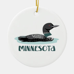 Minnesota Loon Keramik Ornament