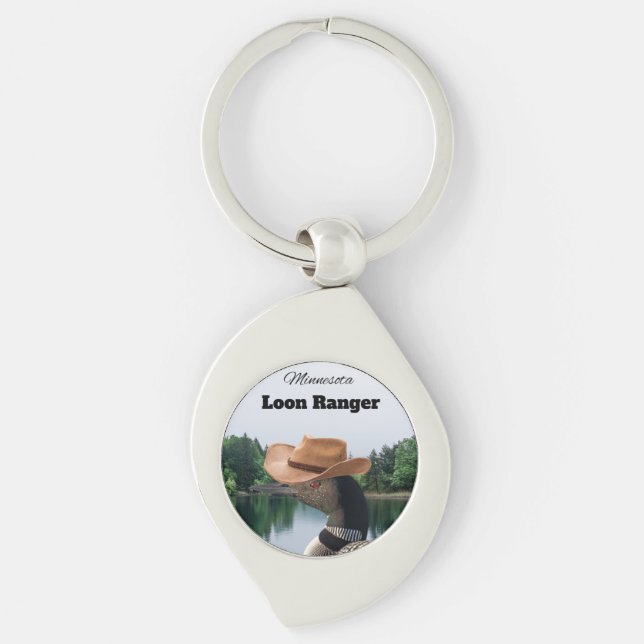 Minnesota Loon Ranger Metal Schlüsselanhänger (Vorderseite)