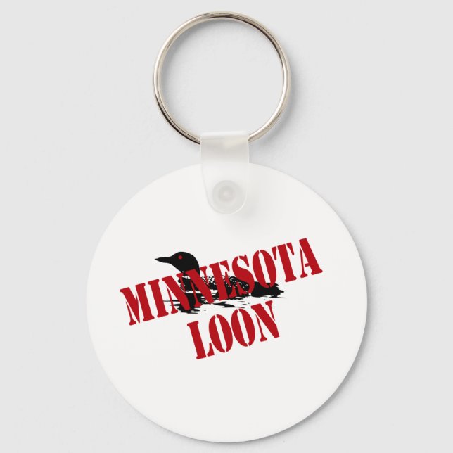 Minnesota Loon Schlüsselanhänger (Vorderseite)