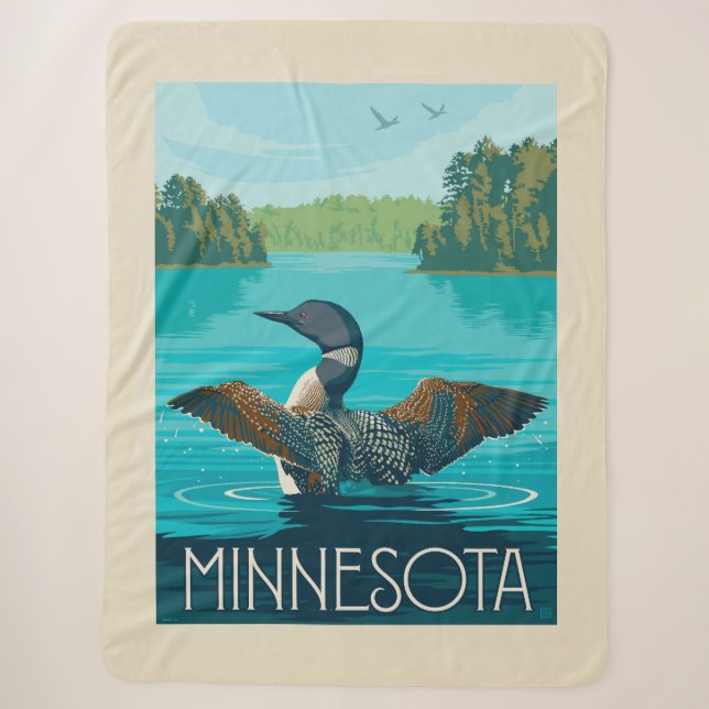 Minnesota | Loon Sherpadecke (Vorderseite)