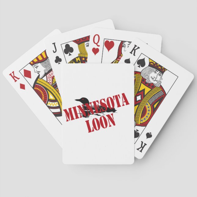 Minnesota Loon Spielkarten (Rückseite)