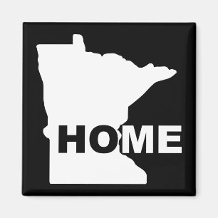 Minnesota Maison Loin de l'État Frigo Magnet