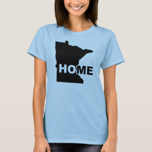 Minnesota Maison Loin de l'État T-Shirt Tees