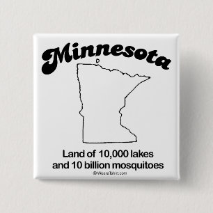 MINNESOTA - "MINNESOTA-STAATS-MOTTO" T - Shirts Button