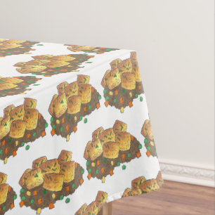 Minnesota MN Hotdish Hot Disc Tater Tot Casserole Tischdecke
