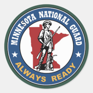 Minnesota-Nationalgarde Runder Aufkleber