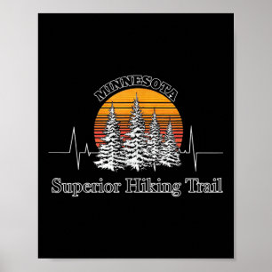 Minnesota Natur Superior Hiking Trail Herzschlag F Poster
