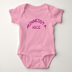 Minnesota Nice Baby Jersey Bodysuit Strampler