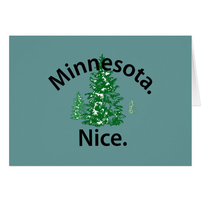 Minnesota Nice. Point ! (texte noir) (Devant horizontal)