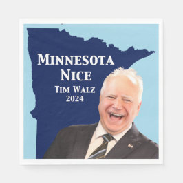 Minnesota Nice Tim Walz Serviette