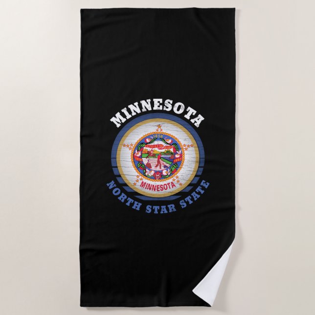 MINNESOTA NORTH STAR STAAT FLAG STRANDTUCH (Vorderseite)