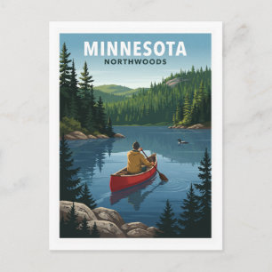 Minnesota Northwoods Grand Marais Reiseandenken Postkarte