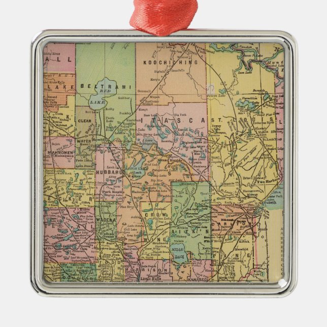 Minnesota Ornament Aus Metall (Vorne)