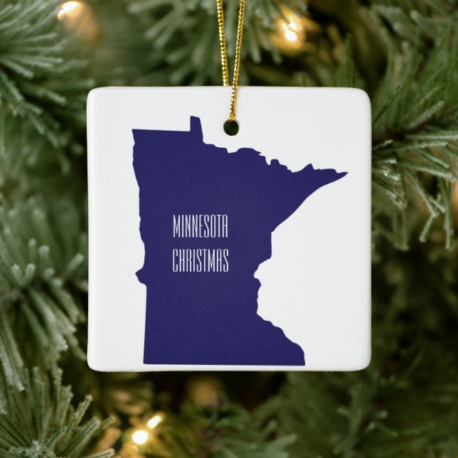Minnesota - Ornement de Noël personnalisé (Arbre)