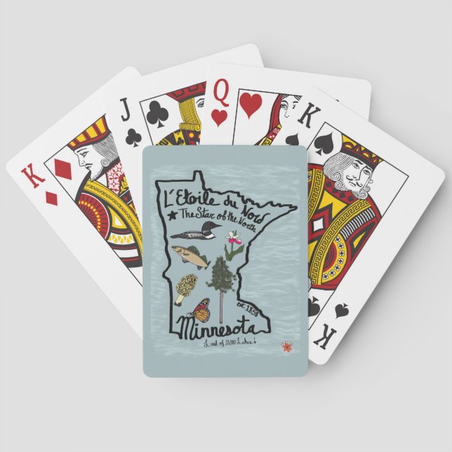 Minnesota Playing Cards Spielkarten (Rückseite)