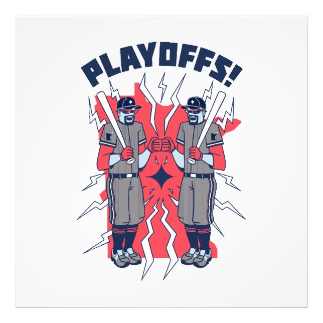 Minnesota Playoff Baseball Fotodruck (Vorne)
