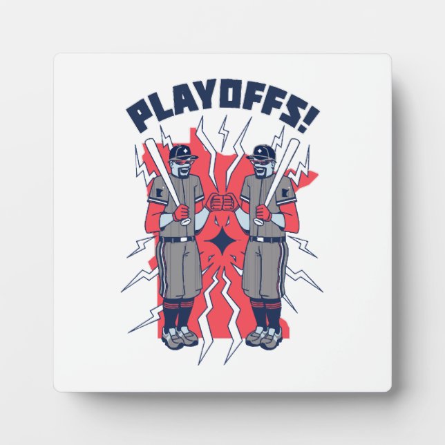 Minnesota Playoff Baseball Fotoplatte (Vorderseite)