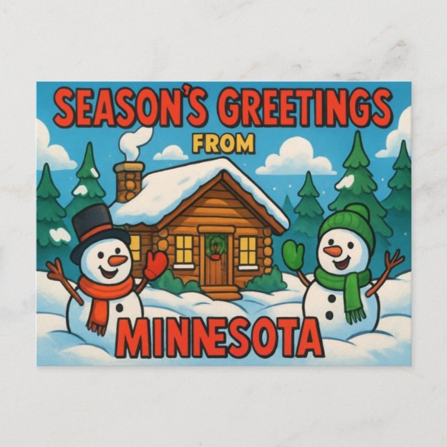 MINNESOTA POSTKARTE (Vorderseite)