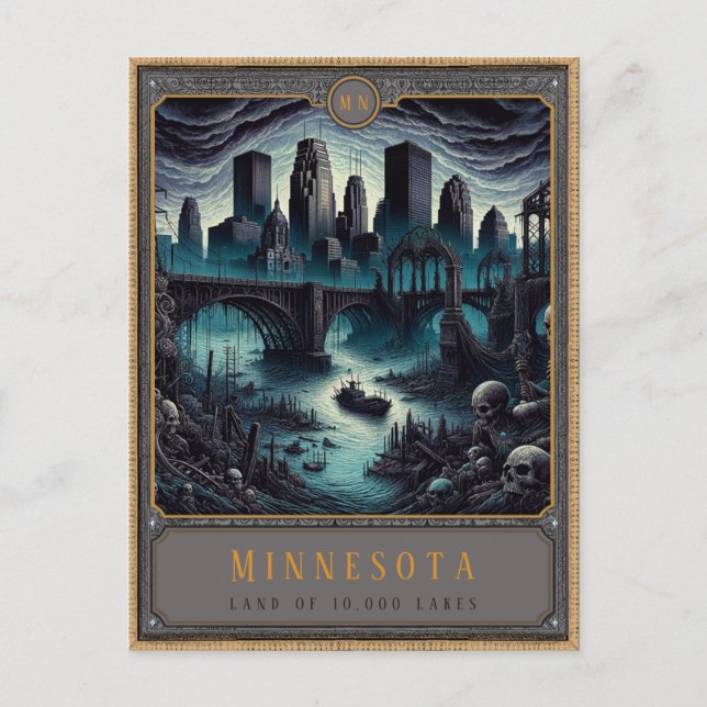 Minnesota | Postkarte Gothic Art (Vorderseite)
