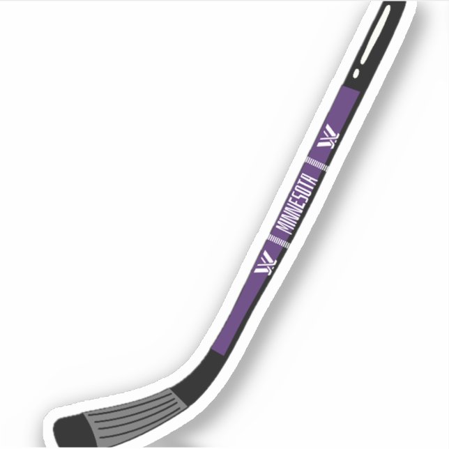 Minnesota PWHL Frauenhockeyschläger Aufkleber (Vorderseite)