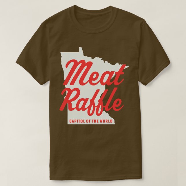 Minnesota Raffle Hauptstadt der Meat Ra T-Shirt (Design vorne)