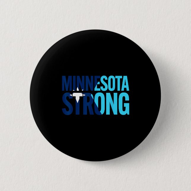 Minnesota-Rebell neue Staatsflagge Button (Vorderseite)