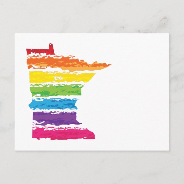 Minnesota Regenbogenstroche Postkarte (Vorderseite)