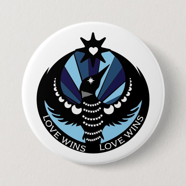 Minnesota-Resistance-Loon-Design-Button Button (Vorderseite)