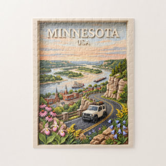 Minnesota Road Trip Landscape 3D Textured River