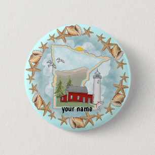 Minnesota Shells Leuchtturm Pin-Button Button