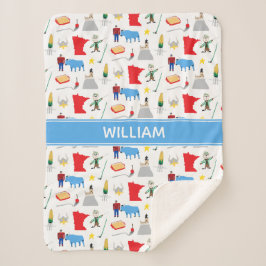 Minnesota Sherpa Blanket Sherpadecke