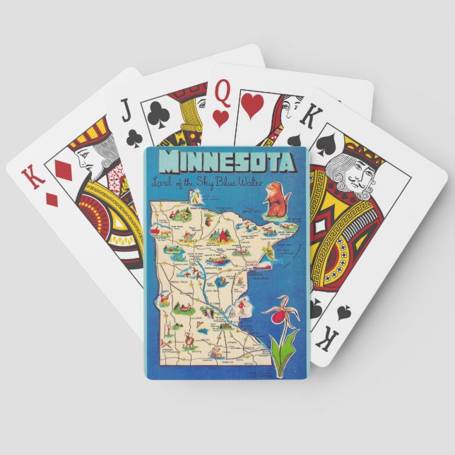 Minnesota Sky Blue Water Spielkarten (Rückseite)