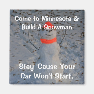 Minnesota Snowman Magnet