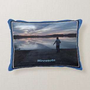 Minnesota Sommer Sonnenuntergang Kissen