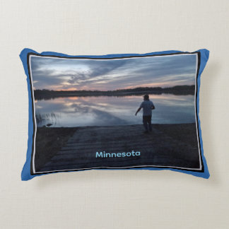 Minnesota Sommer Sonnenuntergang Kissen