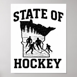 Minnesota - Staat des Hockeys Poster