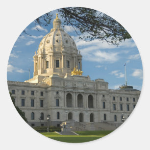 Minnesota Staat Hauptstadt Runder Aufkleber