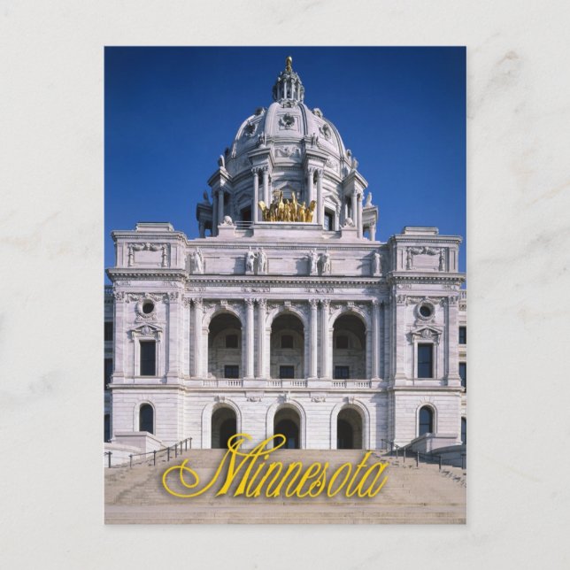 Minnesota Staat Hauptstadt Saint Paul Postkarte (Vorderseite)