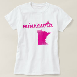 Minnesota-Staat im Rosa T-Shirt