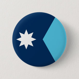 Minnesota-Staat neue Flagge Symbol USA Amerika Button