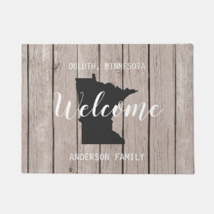 Minnesota Staat Personalisierter Willkommensschau Fußmatte