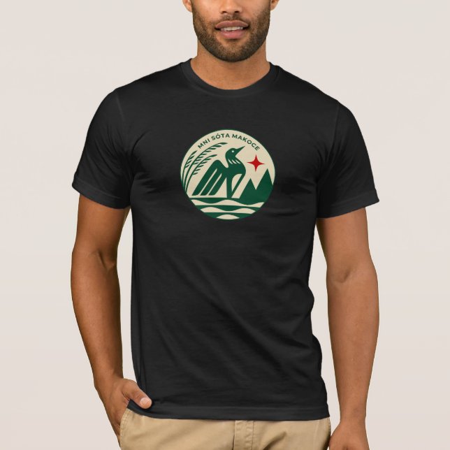 Minnesota Staat Siegel in Wilden Farben T-Shirt (Vorderseite)