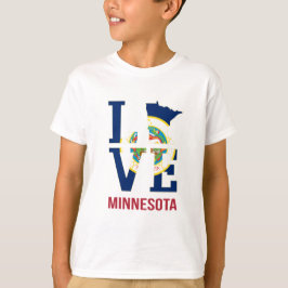 Minnesota Staat USA Liebe T-Shirt