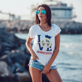 Minnesota Staat USA Liebe T-Shirt