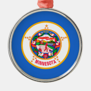 Minnesota-Staats-Flaggen-Entwurf Ornament Aus Metall