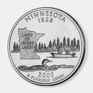 Minnesota-Staats-Viertelmagnet 2005 Magnet