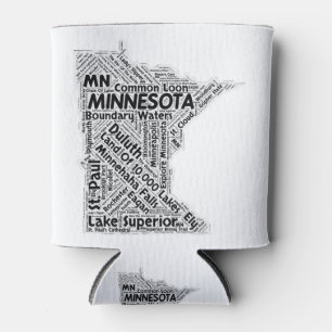 Minnesota-Staats-Wort-Wolke Dosenkühler