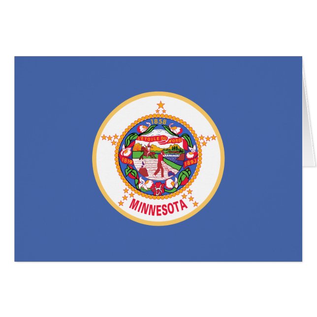 Minnesota Staatsflagge (Vorderseite (Horizontal))